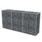 vidaXL - Gabion - mand - 200x50x100 - cm - gegalvaniseerd - staal