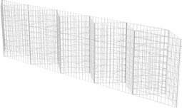 vidaXL - Gabion - mand - 300x30x100 - cm - gegalvaniseerd - staal