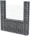 vidaXL - Gabion - mand - U-vormig - 160x20x150 - cm - staal
