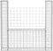 vidaXL - Gabion - mand - U-vormig - 160x20x150 - cm - staal