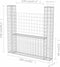 vidaXL - Gabion - mand - U-vormig - 160x20x150 - cm - staal