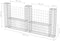 vidaXL - Gabion - mand - U-vormig - 240x20x100 - cm - staal