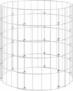vidaXL - Gabion - paal - rond - Ø50x50 - cm - gegalvaniseerd - staal
