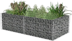 vidaXL - Gabion - plantenbak - 180x90x50 - cm - gegalvaniseerd - staal