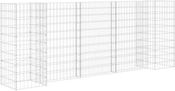 vidaXL - Gabion - plantenbak - H-vormig - 260x40x100 - cm - staaldraad