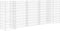 vidaXL - Gabion - plantenbak - H-vormig - 260x40x100 - cm - staaldraad