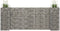 vidaXL - Gabion - plantenbak - H-vormig - 260x40x100 - cm - staaldraad