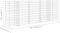 vidaXL - Gabion - plantenbak - H-vormig - 260x40x100 - cm - staaldraad