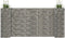 vidaXL - Gabion - plantenbak - H-vormig - 260x40x120 - cm - staaldraad