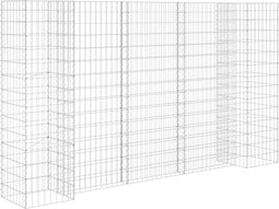 vidaXL - Gabion - plantenbak - H-vormig - 260x40x150 - cm - staaldraad