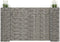 vidaXL - Gabion - plantenbak - H-vormig - 260x40x150 - cm - staaldraad