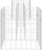 vidaXL - Gabion - plantenbak - H-vormig - 260x40x40 - cm - staaldraad