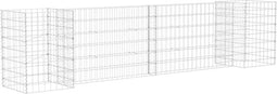 vidaXL - Gabion - plantenbak - H-vormig - 260x40x60 - cm - staaldraad