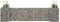 vidaXL - Gabion - plantenbak - H-vormig - 260x40x60 - cm - staaldraad