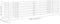 vidaXL - Gabion - plantenbak - H-vormig - 260x40x60 - cm - staaldraad