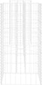 vidaXL - Gabion - plantenbak - H-vormig - 260x40x80 - cm - staaldraad