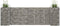 vidaXL - Gabion - plantenbak - H-vormig - 260x40x80 - cm - staaldraad