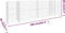 vidaXL - Gabion - plantenbak - H-vormig - 260x40x80 - cm - staaldraad