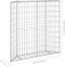 vidaXL - Gabion - plantenbak - trapezium - 100x20x100 - cm - gegalvaniseerd - staal