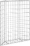 vidaXL - Gabion - plantenbak - trapezium - 80x20x100 - cm - gegalvaniseerd - staal