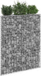 vidaXL - Gabion - plantenbak - trapezium - 80x20x100 - cm - gegalvaniseerd - staal