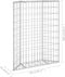 vidaXL - Gabion - plantenbak - trapezium - 80x20x100 - cm - gegalvaniseerd - staal
