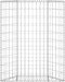 vidaXL - Gabion - plantenbak - trapezium - 80x20x100 - cm - gegalvaniseerd - staal