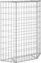 vidaXL - Gabion - plantenbak - trapezium - 80x20x100 - cm - gegalvaniseerd - staal