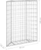 vidaXL - Gabion - plantenbak - trapezium - 80x20x100 - cm - gegalvaniseerd - staal