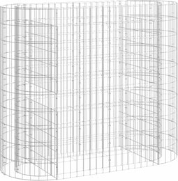 vidaXL - Gabion - plantenbak - verhoogd - 120x50x100 - cm - gegalvaniseerd - ijzer