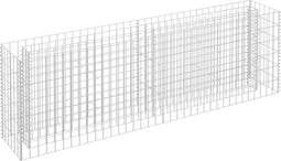 vidaXL - Gabion - plantenbak - verhoogd - 180x30x60 - cm - gegalvaniseerd - staal