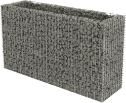 vidaXL - Gabion - plantenbak - verhoogd - 180x50x100 - cm - gegalvaniseerd - staal