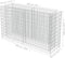 vidaXL - Gabion - plantenbak - verhoogd - 180x50x100 - cm - gegalvaniseerd - staal