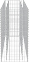 vidaXL - Gabion - plantenbak - verhoogd - 180x50x100 - cm - gegalvaniseerd - staal
