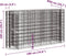 vidaXL - Gabion - plantenbak - verhoogd - 190x50x100 - cm - gegalvaniseerd - ijzer