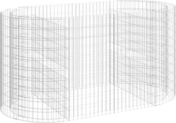 vidaXL - Gabion - plantenbak - verhoogd - 200x100x100 - cm - gegalvaniseerd - ijzer