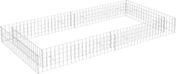 vidaXL - Gabion - plantenbak - verhoogd - 200x100x20 - cm - gegalvaniseerd - staal