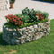 vidaXL - Gabion - plantenbak - verhoogd - 200x100x50 - cm - gegalvaniseerd - ijzer