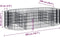 vidaXL - Gabion - plantenbak - verhoogd - 200x100x50 - cm - gegalvaniseerd - ijzer