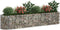 vidaXL - Gabion - plantenbak - verhoogd - 260x50x50 - cm - gegalvaniseerd - ijzer