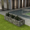 vidaXL - Gabion - plantenbak - verhoogd - 270x90x50 - cm - staal