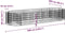 vidaXL - Gabion - plantenbak - verhoogd - 300x100x50 - cm - gegalvaniseerd - ijzer