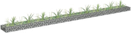 vidaXL - Gabion - plantenbak - verhoogd - 360x30x10 - cm - gegalvaniseerd - staal