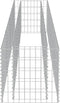 vidaXL - Gabion - plantenbak - verhoogd - 360x50x50 - cm - gegalvaniseerd - staal