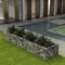 vidaXL - Gabion - plantenbak - verhoogd - 360x90x50 - cm - staal