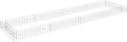 vidaXL - Gabion - plantenbak - verhoogd - 400x100x20 - cm - gegalvaniseerd - staal