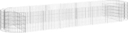 vidaXL - Gabion - plantenbak - verhoogd - 400x100x50 - cm - gegalvaniseerd - ijzer