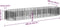 vidaXL - Gabion - plantenbak - verhoogd - 400x100x50 - cm - gegalvaniseerd - ijzer