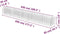 vidaXL - Gabion - plantenbak - verhoogd - 450x50x50 - cm - gegalvaniseerd - staal