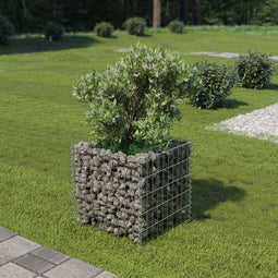 vidaXL - Gabion - plantenbak - verhoogd - 50x50x50 - cm - gegalvaniseerd - staal